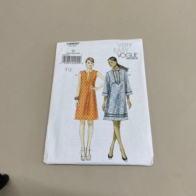 Sehr einfache Vogue Schnittmuster. Tunika Kleid V8897 ZZ L-XXL