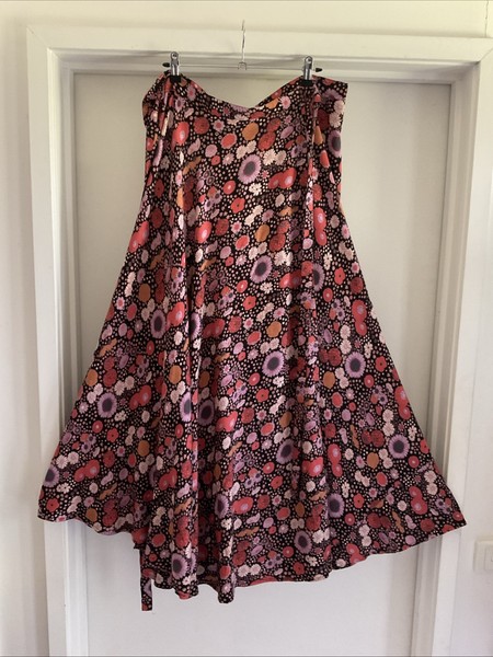Free Love -  Free Size Maxi Wrap Floral Full Skirt See Measurements
