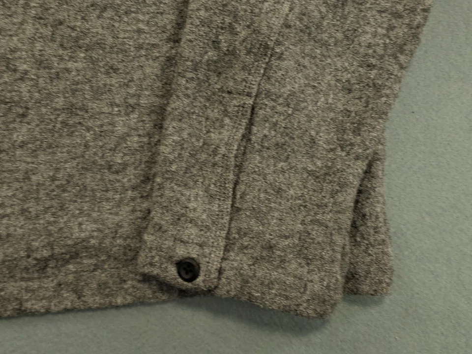 Banana Republic Boulders Shirt Jacket Shacket Men's XXL Heather Gray Raton Wool - Image 4 of 4