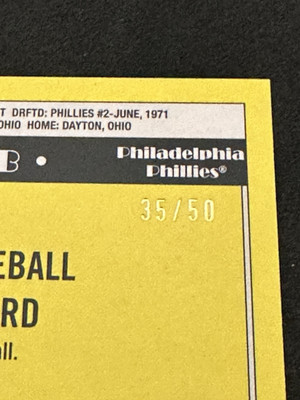 2025 Topps Series 1 Mike Schmidt /50 On Card Auto * 35th 