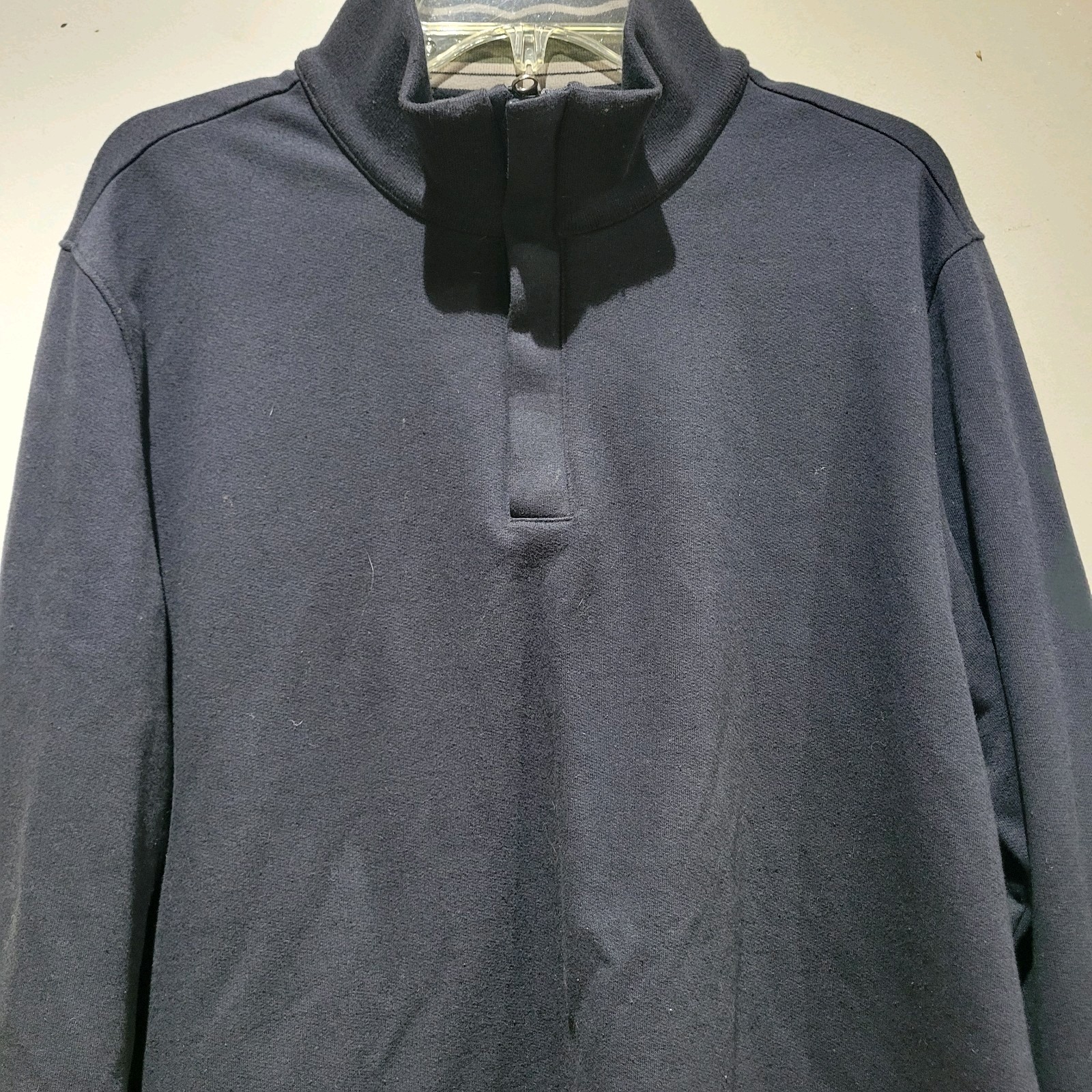 UNTUCKit Solid Quarter Zip Pullover Sweatshirt Na… - image 4