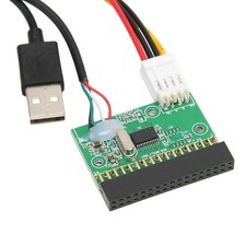 1.44MB 3.5in Floppy Drive Connector Plug And Play 34 PIN To USB Cable Adapt LGUN