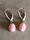 Vintage 14k Gold Pink Angel Skin dangling Coral Earrings MEXICO SCARCE — photo 1