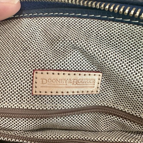 DOONEY & BOURKE Dillen Double Pocket Satchel NAVY BLUE Florentine Leather Medium - Picture 13 of 16