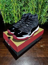 Nike Air Jordan 11 Retro Bred Black/True Red-White - 378037-061 Size 11