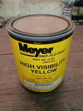 1 Qt. NOS MEYER Snow Plow Yellow Paint SNO-FLO Blade Pump Dodge Chevy Ford