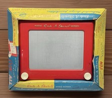 VTG Etch a Sketch 1960s w/Original Box No 505 Ohio Art Toy RARE Antique Classic