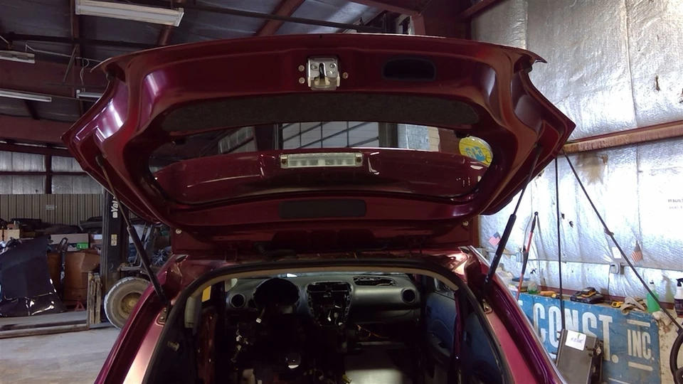 2017 17 Mitsubishi Mirage Trunk Lid Liftgate Tailgate Hatchback Maroon 113231 - Image 3 of 4