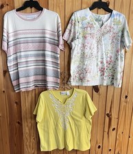 Alfred Dunner Top Set Of 3 L Short Sleeve