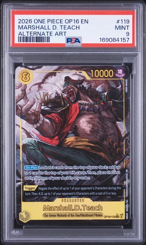 Marshall.D.Teach (Alternate Art) graded PSA 9 for sale on eBay