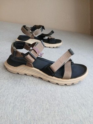 Ecco Sandals 6.5 / 37 Strappy Cushioned Comfort Casual Leather Hiking Outdoor 