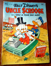 FOUR COLOR #386  UNCLE SCROOGE #1 (DELL 1952) Carl Barks  FAIR- (.8) cond.