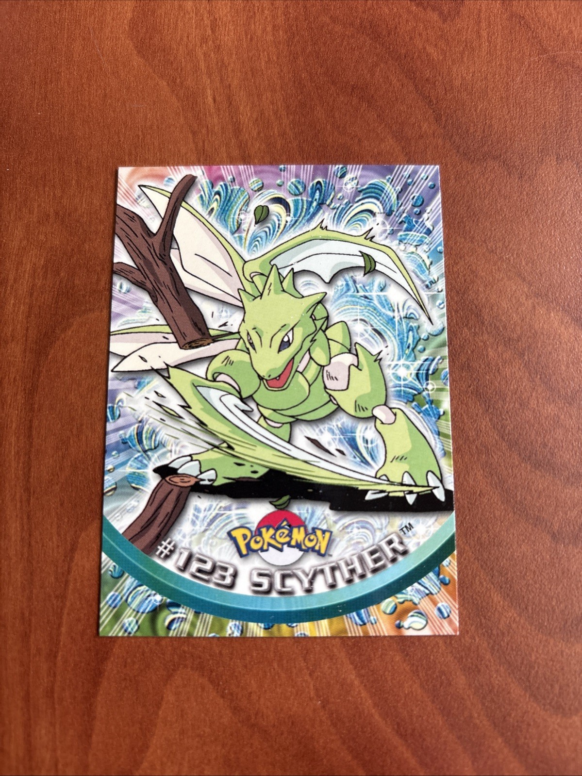 Pokemon Card Scyther #123  Topps Trading Cards series 3 NM