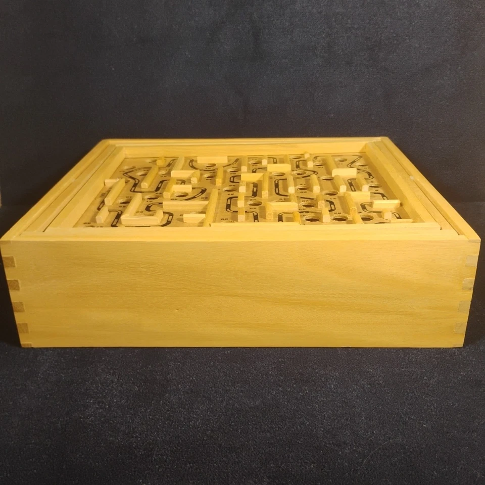 Labyrinth Maze Game with Ball All Wood Precision Control All Directions Cardinal - Image 4 of 4