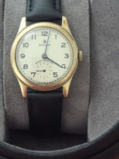 9ct gold Rolex mens watch in good condition, serviced, full working order