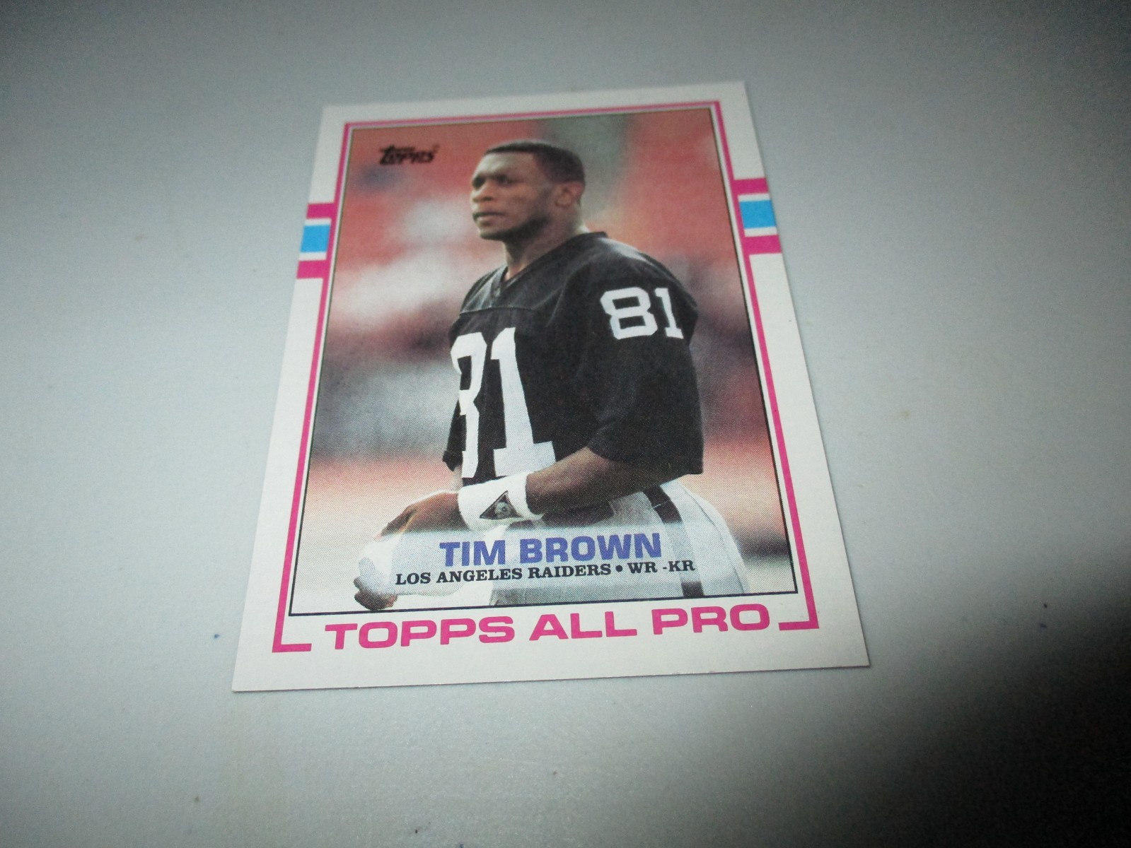 Tim Brown 1989 Topps All Pro RC #265