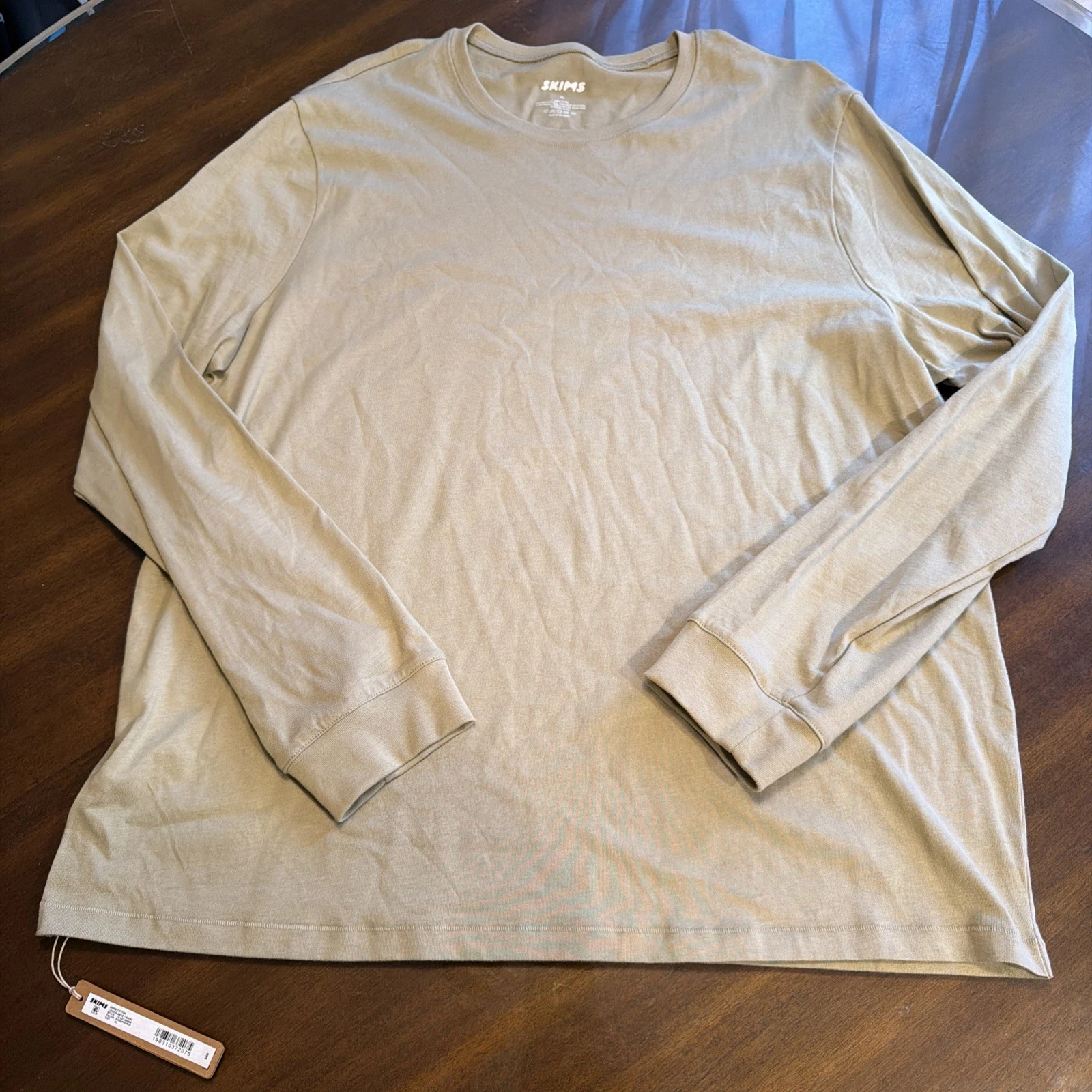 Skims Shirt Mens XL Long Sleeve Crew Neck Outdoor Lightweight
