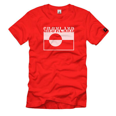Kalaallit Nunaat Grönland Fahne Flagge Wappen Abzeichen - T Shirt #476