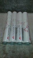 Vliestapete Blooming As 4 X 37266-4 (4Rollen) BlüTenmuster Weiß Glanz Lila