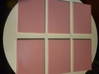 Vintage Pink Tile 4 1/4 by 6 NOS NEW 6 Tiles Rectangle