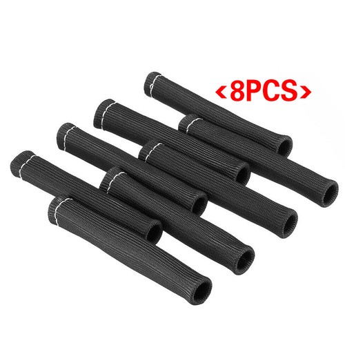 Black 2500° Spark Plug Wire Boots Protector Sleeve Heat Shield Cover For LS1/LS2 - Picture 5 of 10