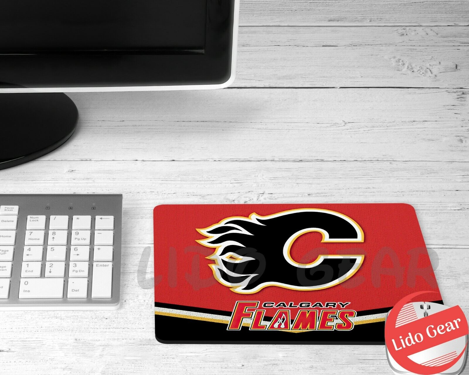 Calgary Flames MOUSE PAD RECTANGLE MOUSE PAD DESK MAT HOME SCHOO