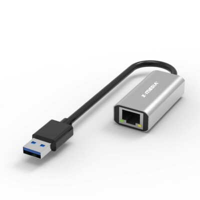 X-MEDIA XM-UE3000 | USB 3.0 Type-A 1000Mbps Gigabit Ethernet LAN Network Adapter