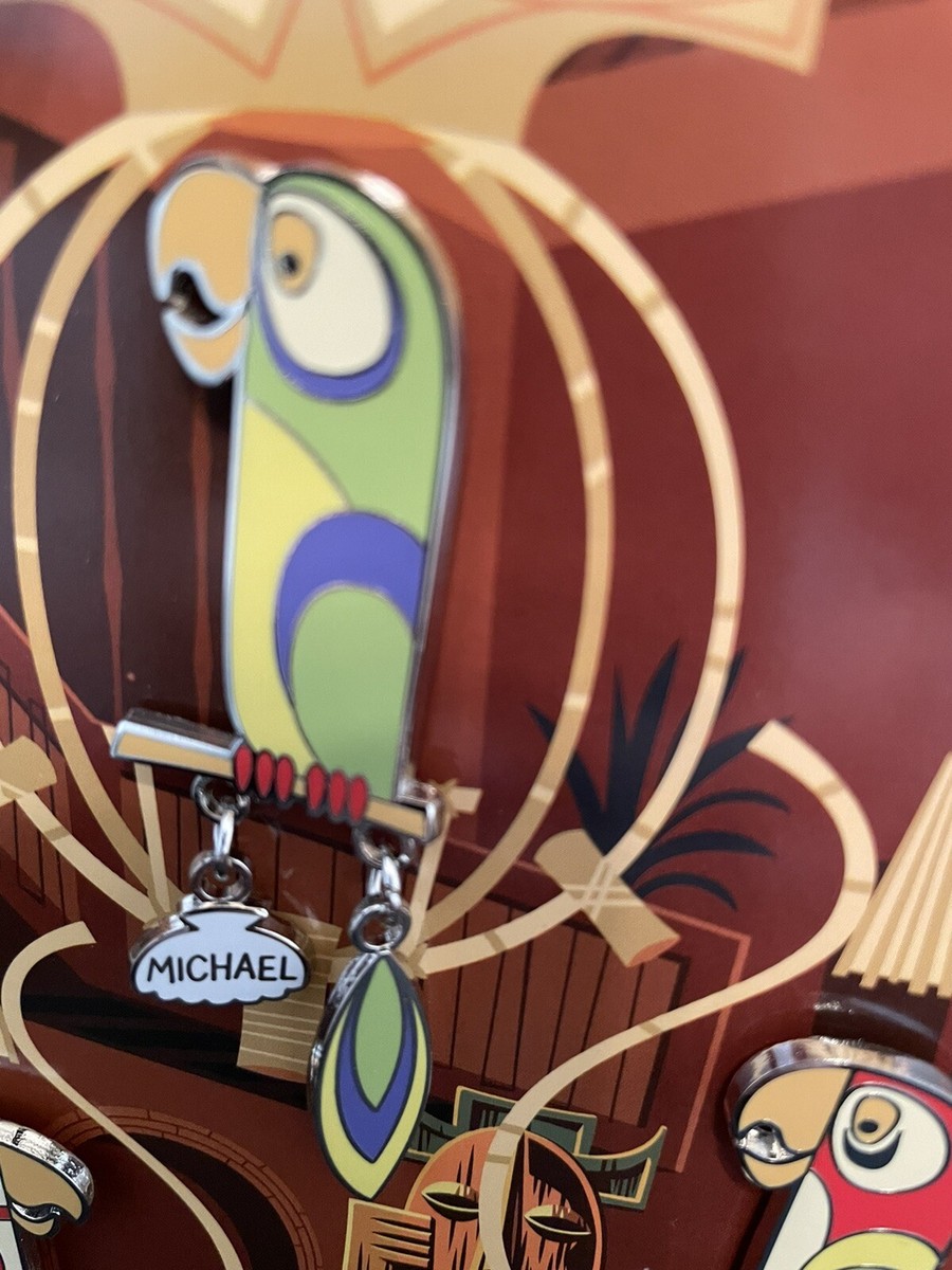 RARE Club 33 Disneyland Tiki Room Bird Pin Set Designed By