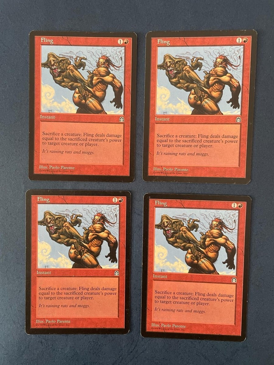 fling card mtg Portent of Calamity [Bloomburrow]