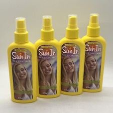 4 X Sun In  Hair Lightener Spray Lemon Fresh 4.7 fl oz Ea. w/ Natural Botanicals