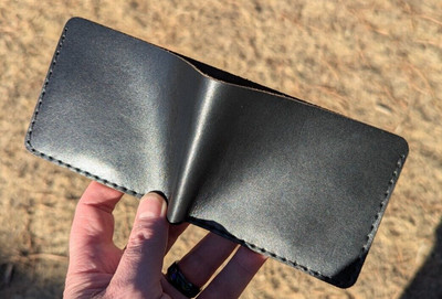 Handmade Full-Grain Leather Bifold Wallet - USA Made, Durable and Stylish