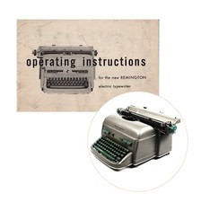 Remington Electric Typewriter Instruction Manual User Repro Vtg Rand Operating thumbnail