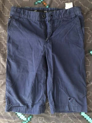 Hugo boss boys Bermuda Shorts Blue SiZe 10 Runs Small 100% Cotton
