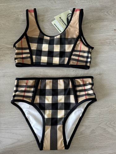 Burberry Girls Noor Check Print Two Piece Swimsuit Size 6Y 6 NEW $280 - 第 7/11 張圖片