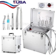 Dental Mobile Delivery Unit Air Compressor /High Low Handpiece+Air Scaler 4Holes