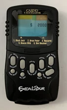 Excalibur Casino Calculator Handheld Novelty Electronic Game 5 in 1