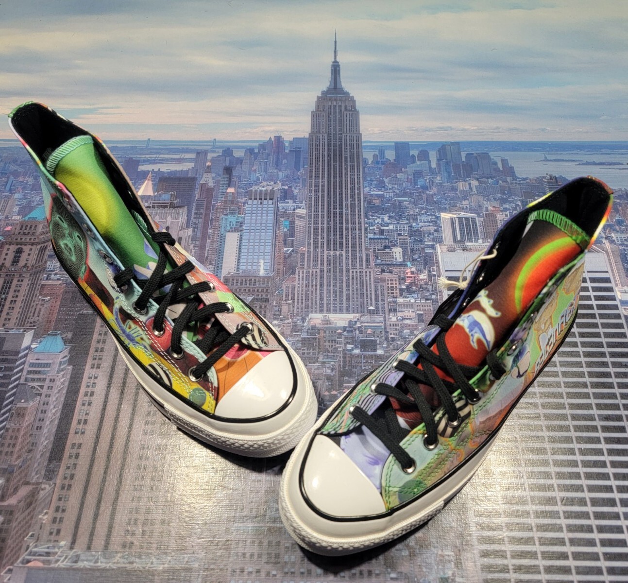 Converse Chuck 70 High Top Outdoor Rave Psychedelic Mens Size 6 A01082c New
