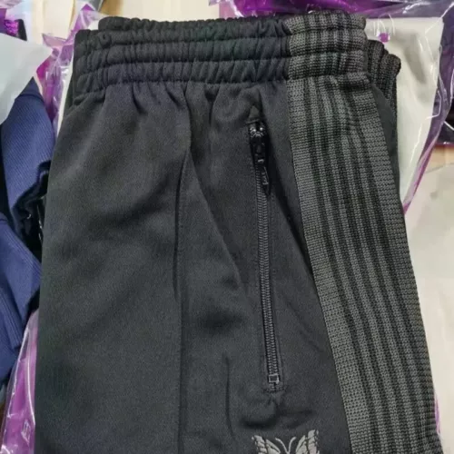 Quality Embroidered Needles Track Pants Classic Stripe Trousers - Picture 3 of 26