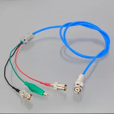 Triax 3-Lug TRB Male to 2x BNC Female + Alligator Clip M17/176-00002 Cable 1~6FT