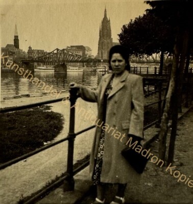 orig. Foto Frankfurt am Main 1945 zerstört Ruinen Dom 