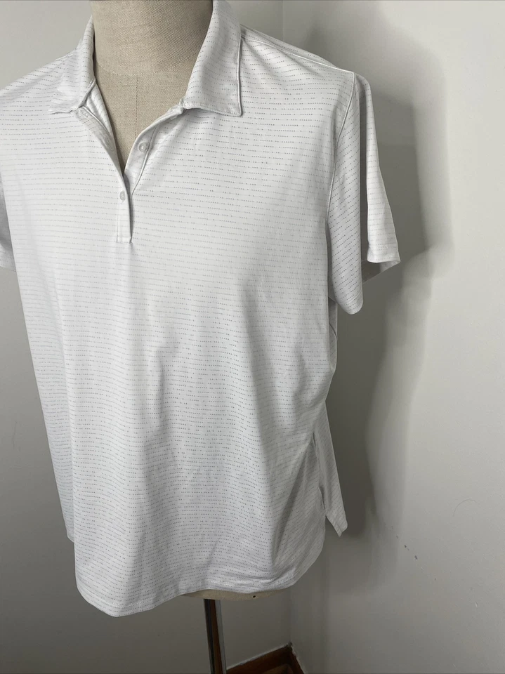 Lady Hagen Golf Shirt Womens XXL White Blue Collar Short Sleeve Active Polo 2XL - Image 3 of 4