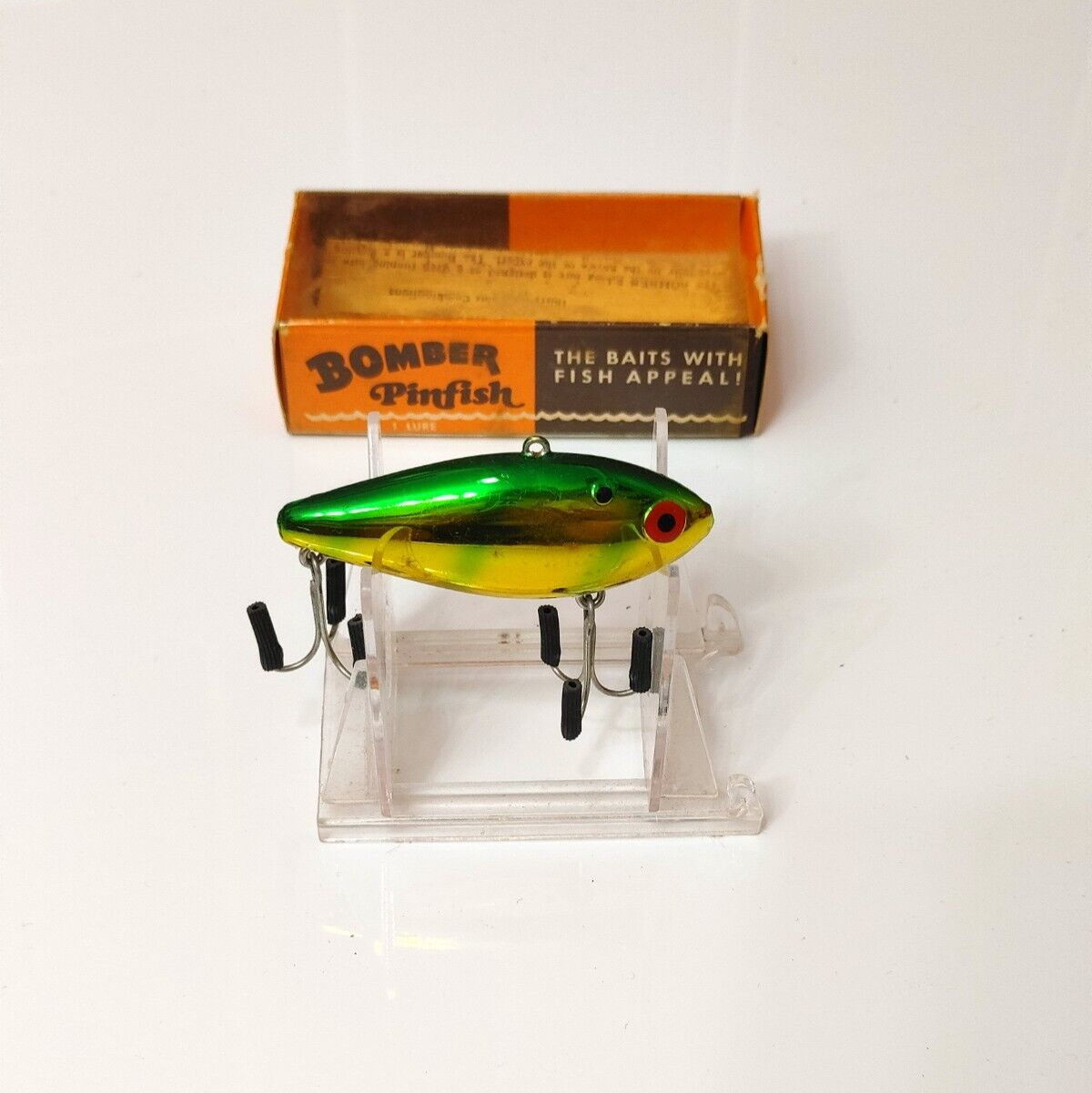 Leurre De Pêche Vintage – Bomber Pinfish 2 1/2 – Crankbait Ancien