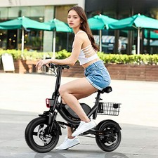 36V 500W Folding Electric Bike for Adults 22MPH Electric Bicycle Commuter 35MIle