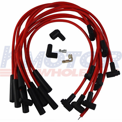JDMSPEED Spark Plug Wires For Chevy 454 BBC Big Block HEI STR Over Valve Cover