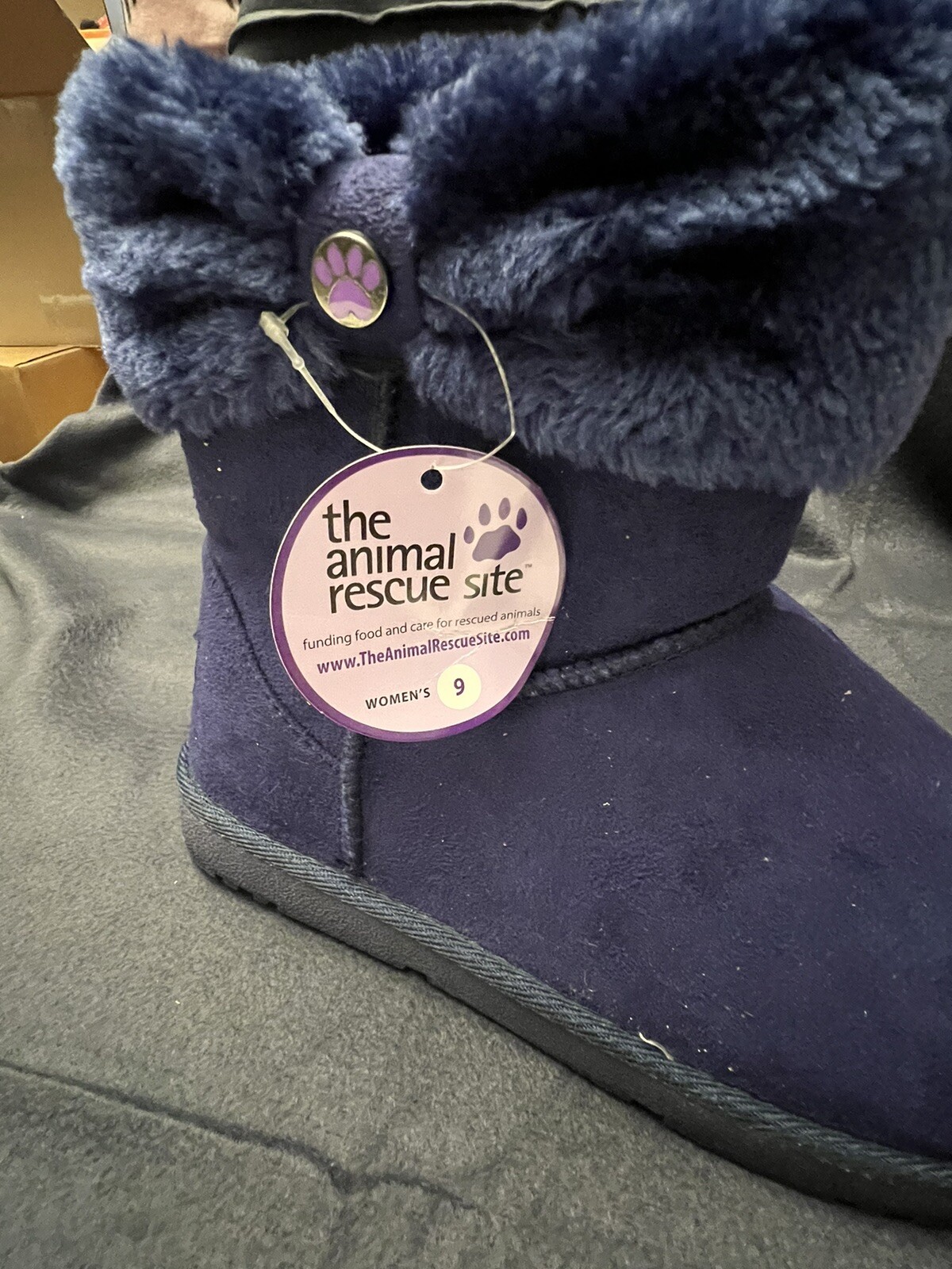 Botines The Animal Rescue Store The Greater Good Talla 9 Poliéster Color Arándano