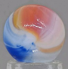 Vintage Imported Swirl Marble .55 Inches Near-Mint Combined Shipping
