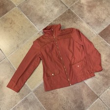 Chicos Zenergy Jacket Womens Size 1 Full Zip Stretch lightweight