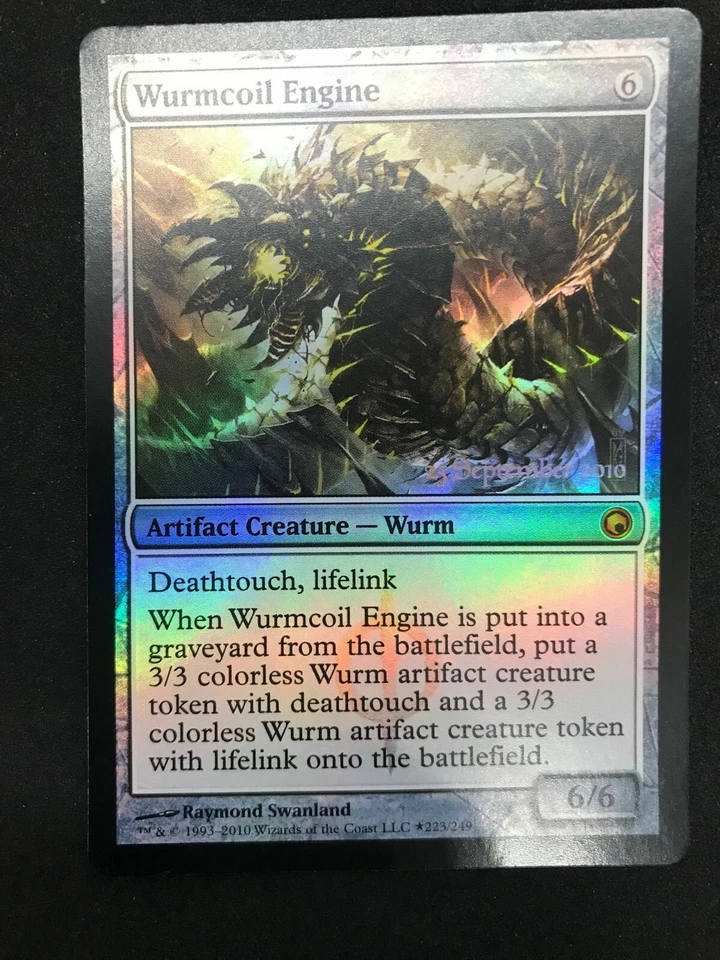 Magic the Gathering MTG Wurmcoil Engine Artifact Pre-Release Foil Scars of Mirro - Image 2 of 4