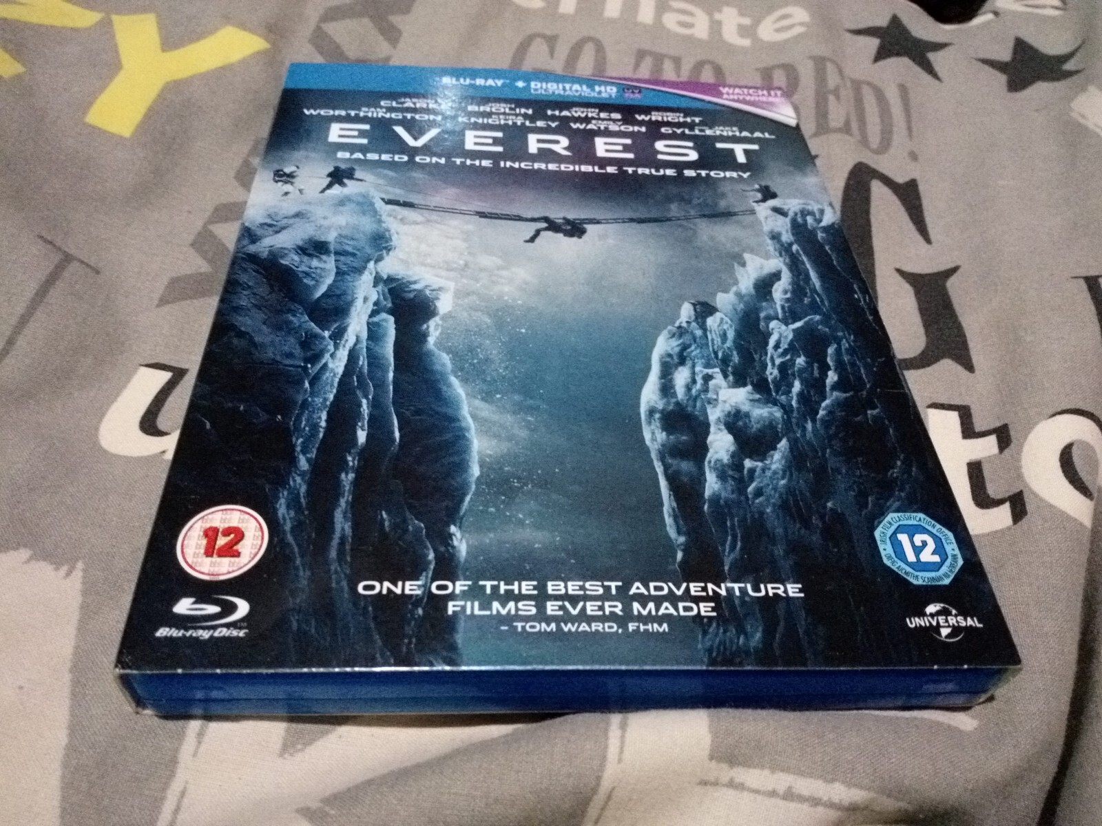 Everest Blu-ray (2016) Jake Gyllenhaal. No uv code, with slipcover