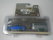 Greenlight Hitch  Tow 2016 Ford F-150 and Livestock Trailer Green Machine